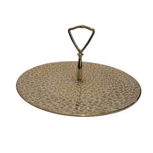 Vintage California Maid Handy Karoline 22k Gold Karolyte Handled Serving Tray